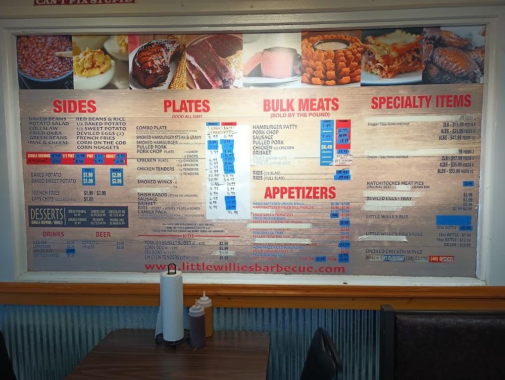 Little Willie's BBQ Pearl Menu image 1